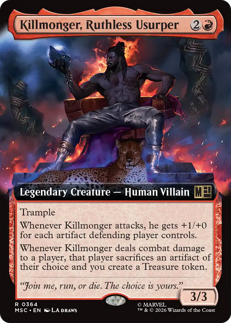 Killmonger, Ruthless Usurper (Extended Art) [Marvel Super Heroes Commander] | Deep Dive Games St. Marys