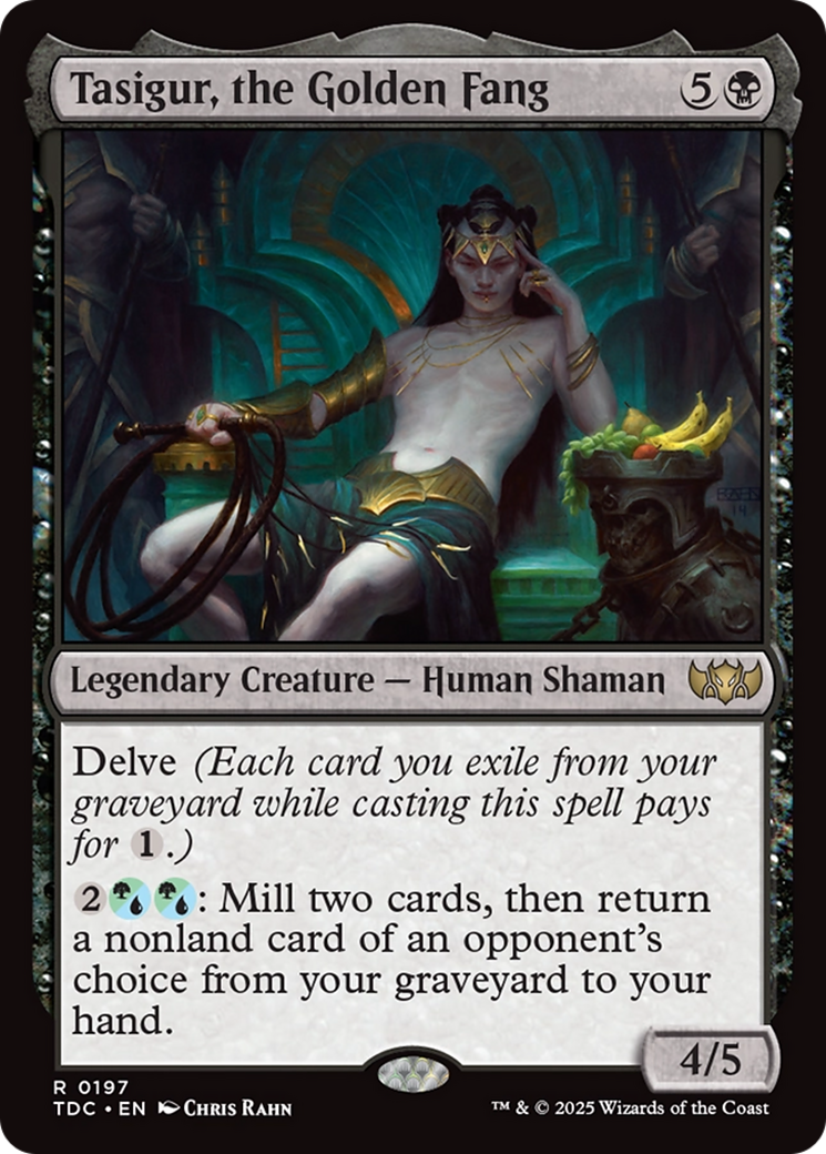 Tasigur, the Golden Fang [Tarkir: Dragonstorm Commander] | Deep Dive Games St. Marys