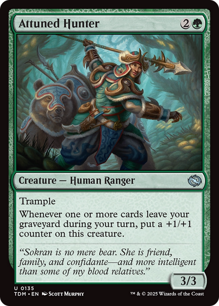 Attuned Hunter [Tarkir: Dragonstorm] | Deep Dive Games St. Marys