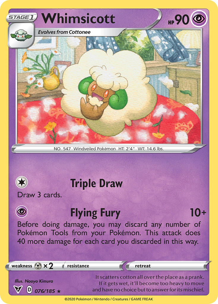 Whimsicott (076/185) [Sword & Shield: Vivid Voltage] | Deep Dive Games St. Marys