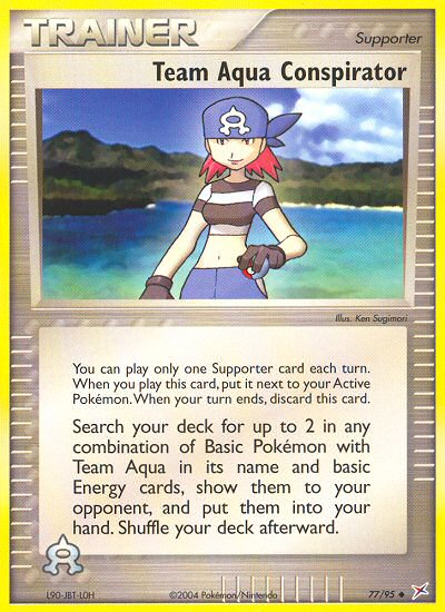 Team Aqua Conspirator (77/95) [EX: Team Magma vs Team Aqua] | Deep Dive Games St. Marys