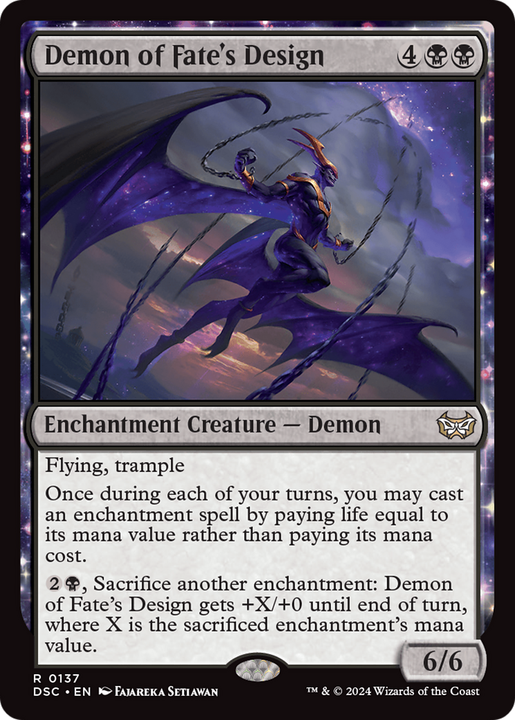 Demon of Fate's Design [Duskmourn: House of Horror Commander] | Deep Dive Games St. Marys