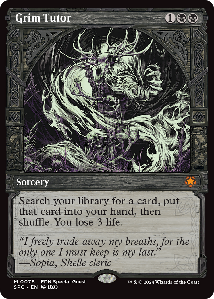 Grim Tutor (Showcase) [Foundations Special Guests] | Deep Dive Games St. Marys