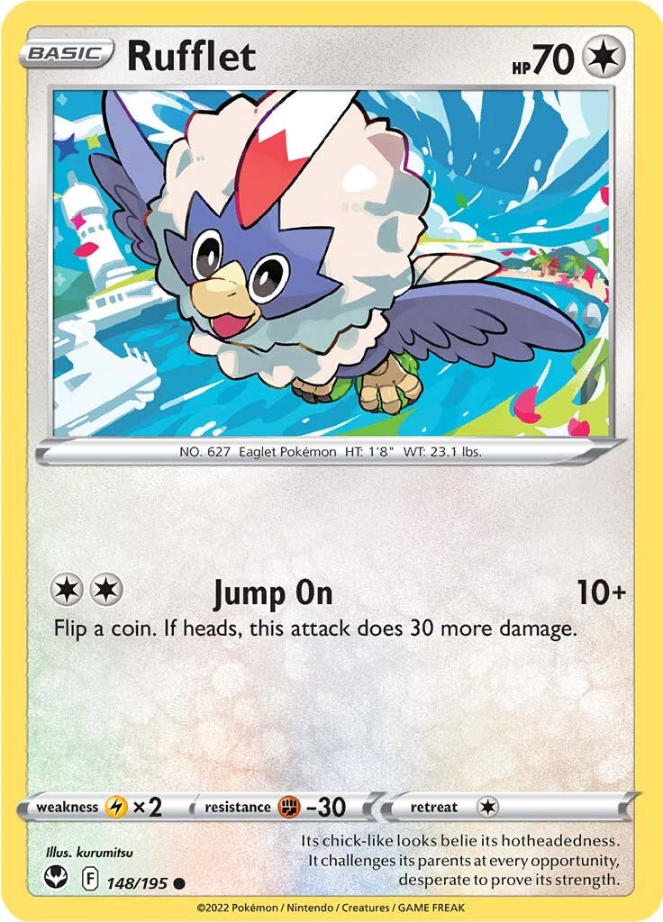 Rufflet (148/195) [Sword & Shield: Silver Tempest] | Deep Dive Games St. Marys
