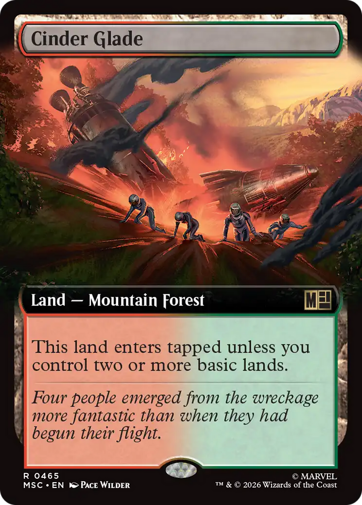 Cinder Glade (Extended Art) [Marvel Super Heroes Commander] | Deep Dive Games St. Marys