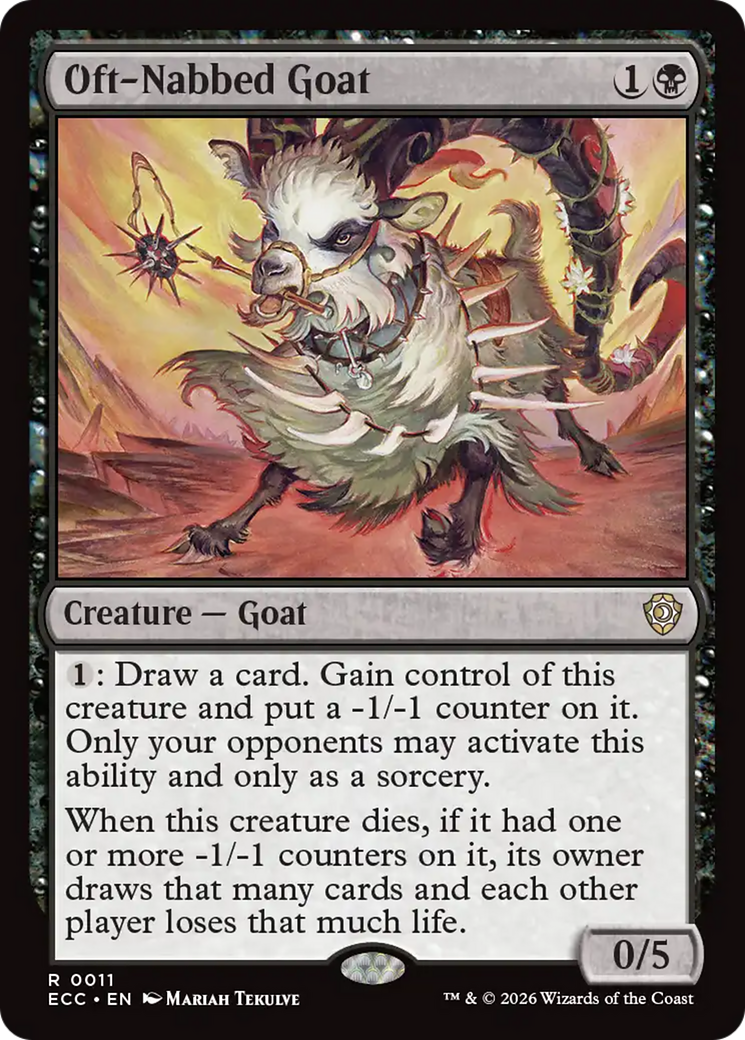 Oft-Nabbed Goat [Lorwyn Eclipsed Commander] | Deep Dive Games St. Marys