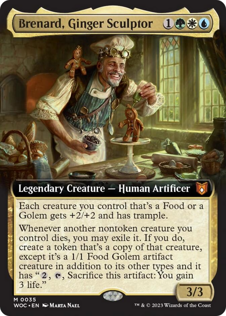Brenard, Ginger Sculptor (Extended Art) [Wilds of Eldraine Commander] | Deep Dive Games St. Marys