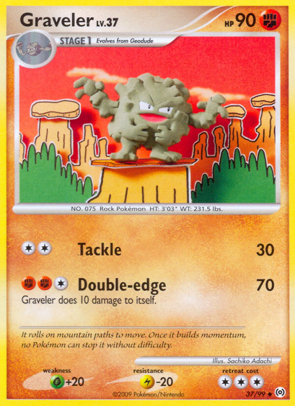 Graveler (37/99) [Platinum: Arceus] | Deep Dive Games St. Marys