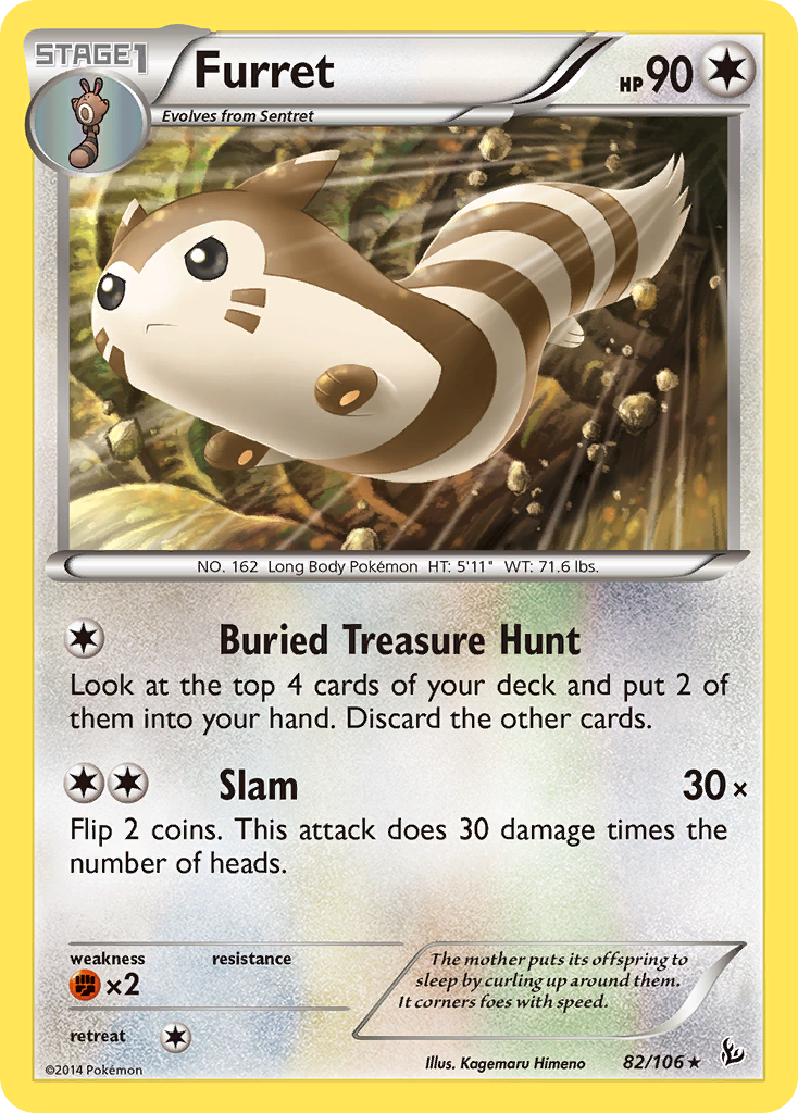 Furret (82/106) [XY: Flashfire] | Deep Dive Games St. Marys
