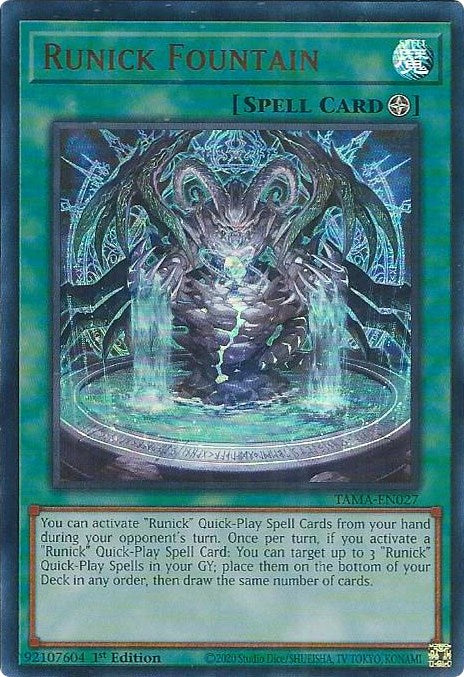 Runick Fountain [TAMA-EN027] Ultra Rare | Deep Dive Games St. Marys