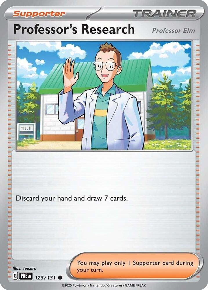 Professor's Research (123/131) [Professor Elm] [Scarlet & Violet: Prismatic Evolutions] | Deep Dive Games St. Marys