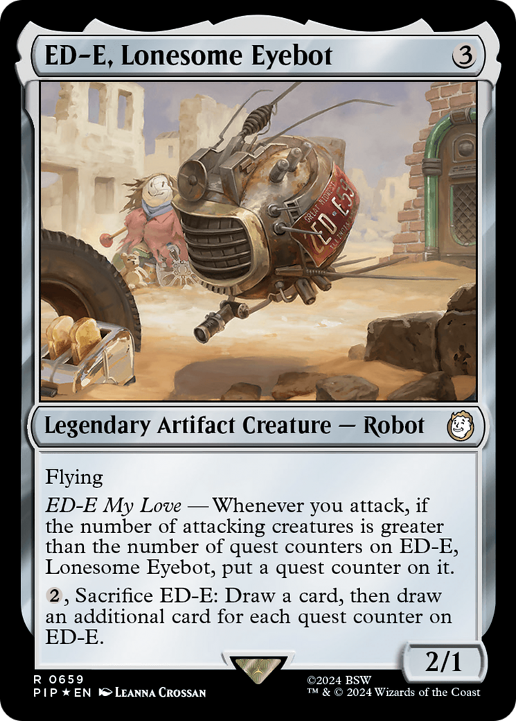 ED-E, Lonesome Eyebot (Surge Foil) [Fallout] | Deep Dive Games St. Marys