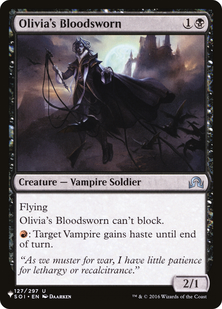 Olivia's Bloodsworn [The List] | Deep Dive Games St. Marys