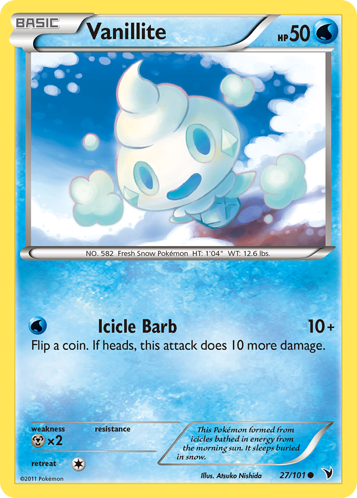 Vanillite (27/101) [Black & White: Noble Victories] | Deep Dive Games St. Marys