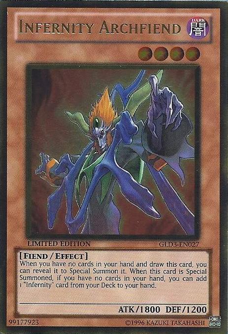 Infernity Archfiend [GLD3-EN027] Gold Rare | Deep Dive Games St. Marys