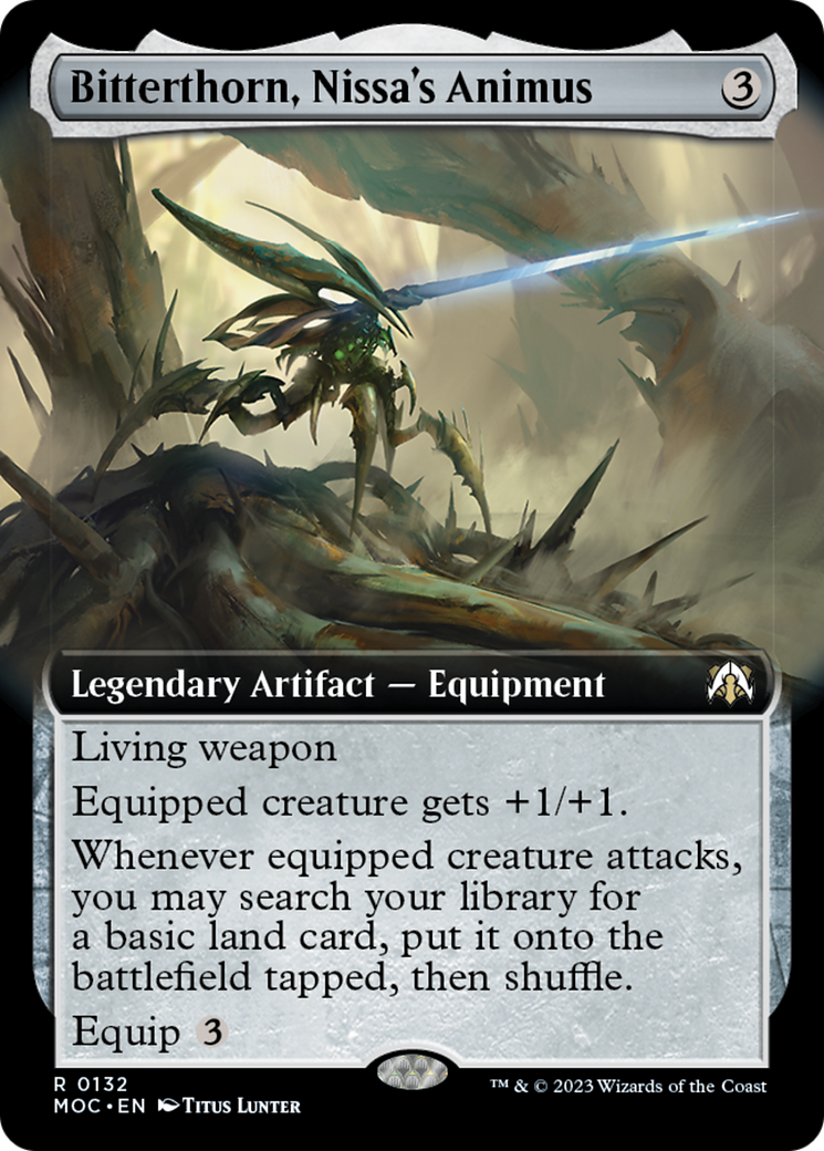 Bitterthorn, Nissa's Animus (Extended Art) [March of the Machine Commander] | Deep Dive Games St. Marys