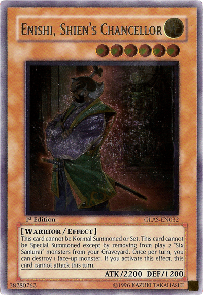 Enishi, Shien's Chancellor [GLAS-EN032] Ultimate Rare | Deep Dive Games St. Marys