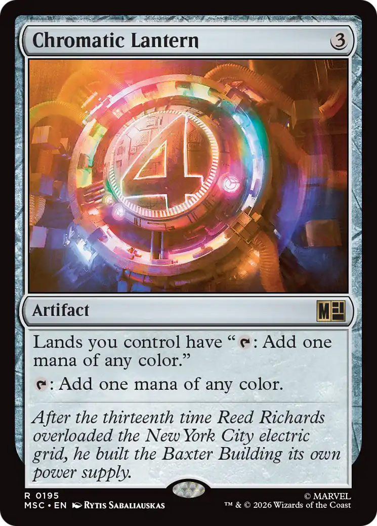 Chromatic Lantern (Surge Foil) [Marvel Super Heroes Commander] | Deep Dive Games St. Marys