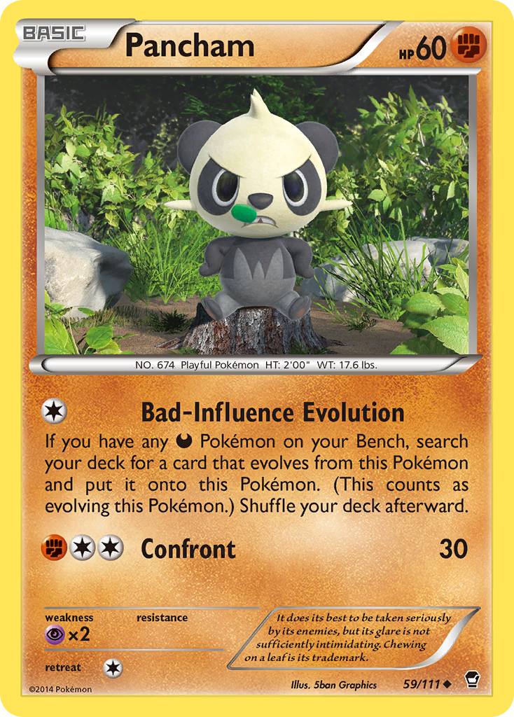 Pancham (59/111) [XY: Furious Fists] | Deep Dive Games St. Marys