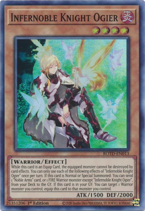Infernoble Knight Ogier [ROTD-EN013] Super Rare | Deep Dive Games St. Marys