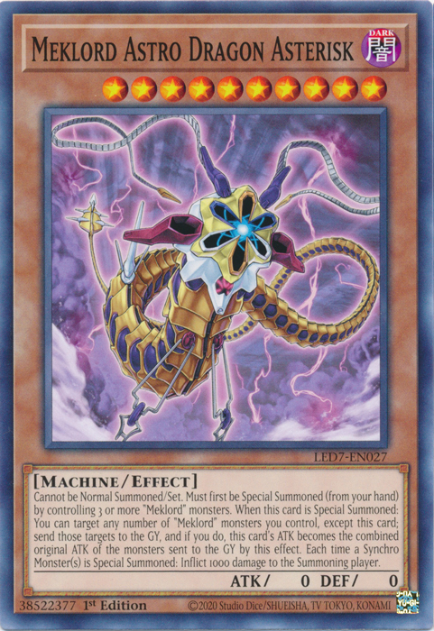 Meklord Astro Dragon Asterisk [LED7-EN027] Common | Deep Dive Games St. Marys
