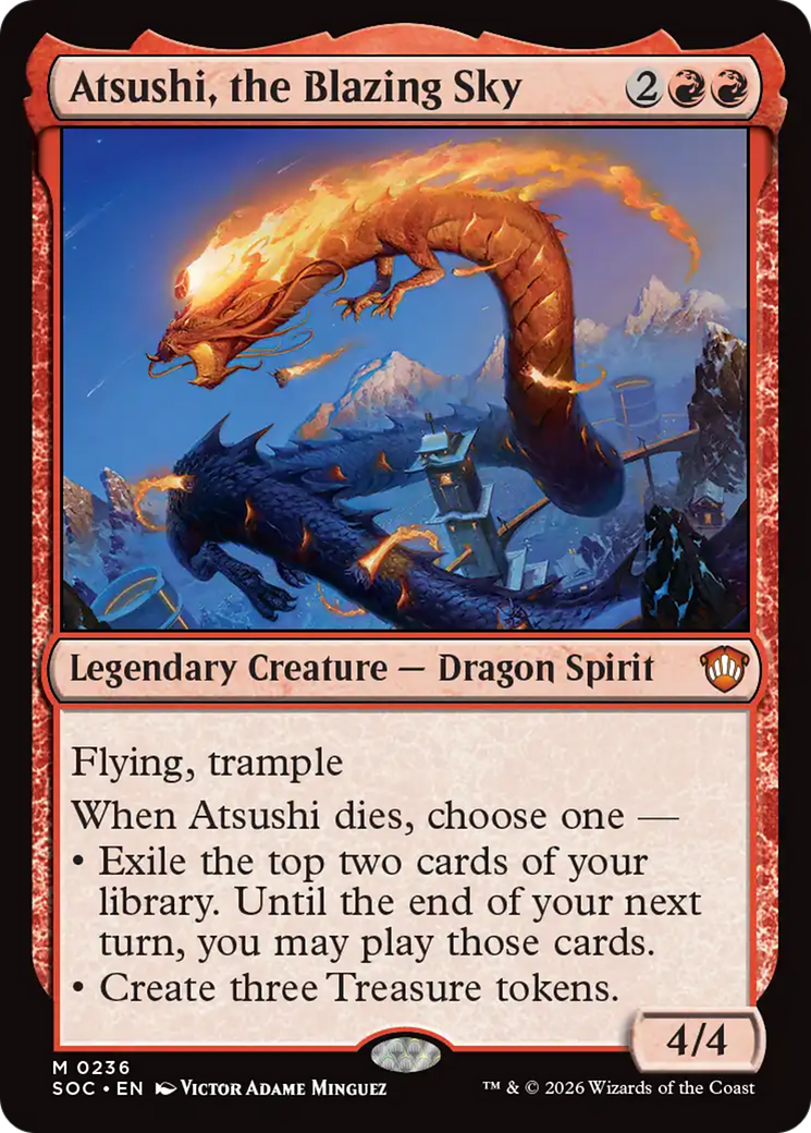 Atsushi, the Blazing Sky [Secrets of Strixhaven Commander] | Deep Dive Games St. Marys