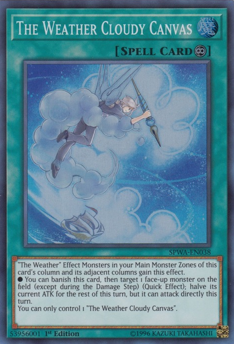 The Weather Cloudy Canvas [SPWA-EN038] Super Rare | Deep Dive Games St. Marys
