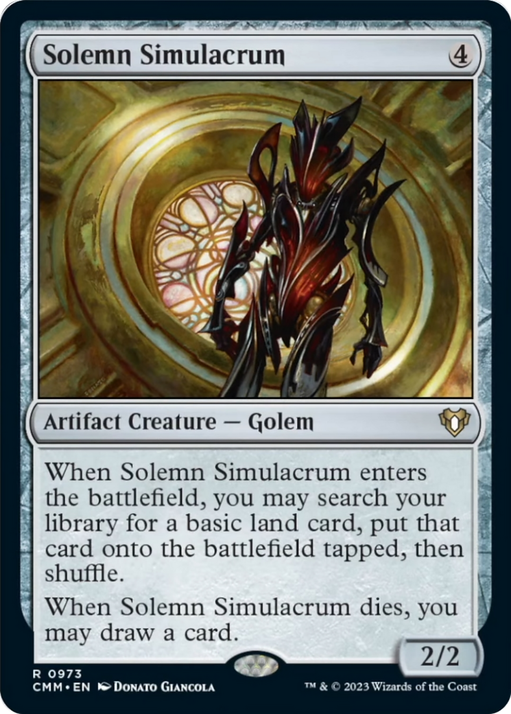 Solemn Simulacrum [Commander Masters] | Deep Dive Games St. Marys