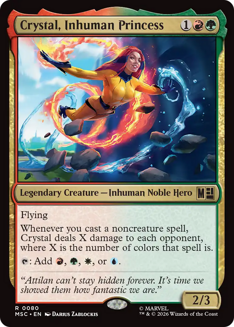 Crystal, Inhuman Princess (Surge Foil) [Marvel Super Heroes Commander] | Deep Dive Games St. Marys