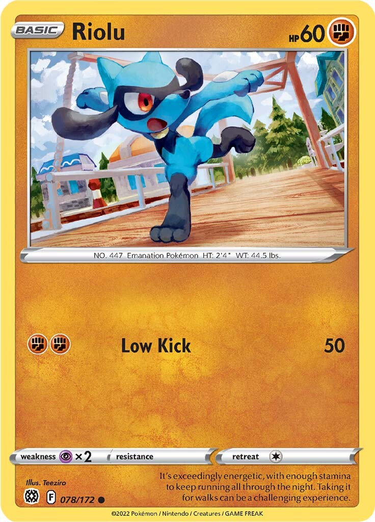Riolu (078/172) [Sword & Shield: Brilliant Stars] | Deep Dive Games St. Marys