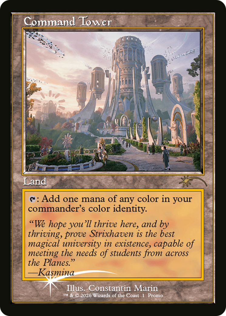 Command Tower (Strixhaven: Omens of Chaos) [Media Promos] | Deep Dive Games St. Marys