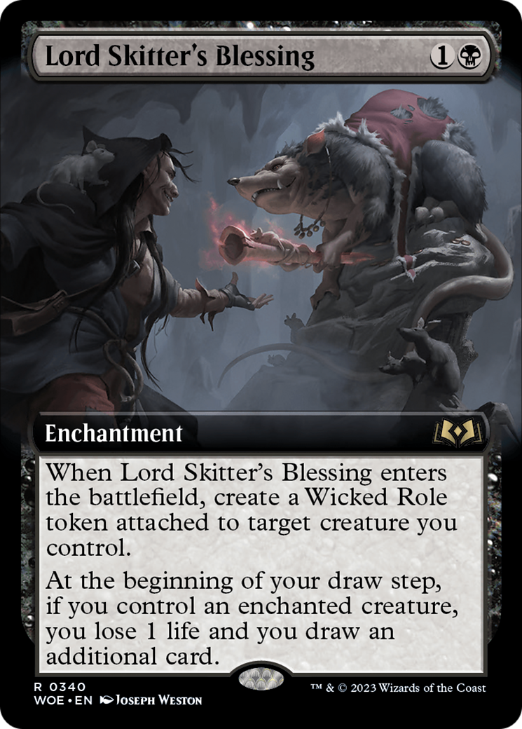 Lord Skitter's Blessing (Extended Art) [Wilds of Eldraine] | Deep Dive Games St. Marys