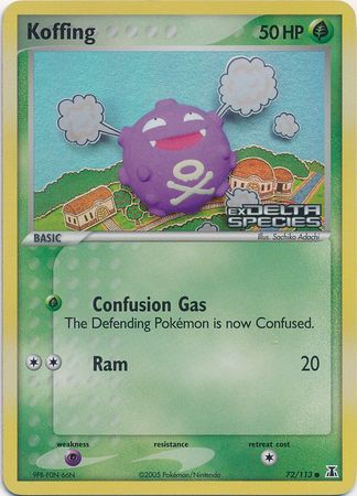 Koffing (72/113) (Stamped) [EX: Delta Species] | Deep Dive Games St. Marys