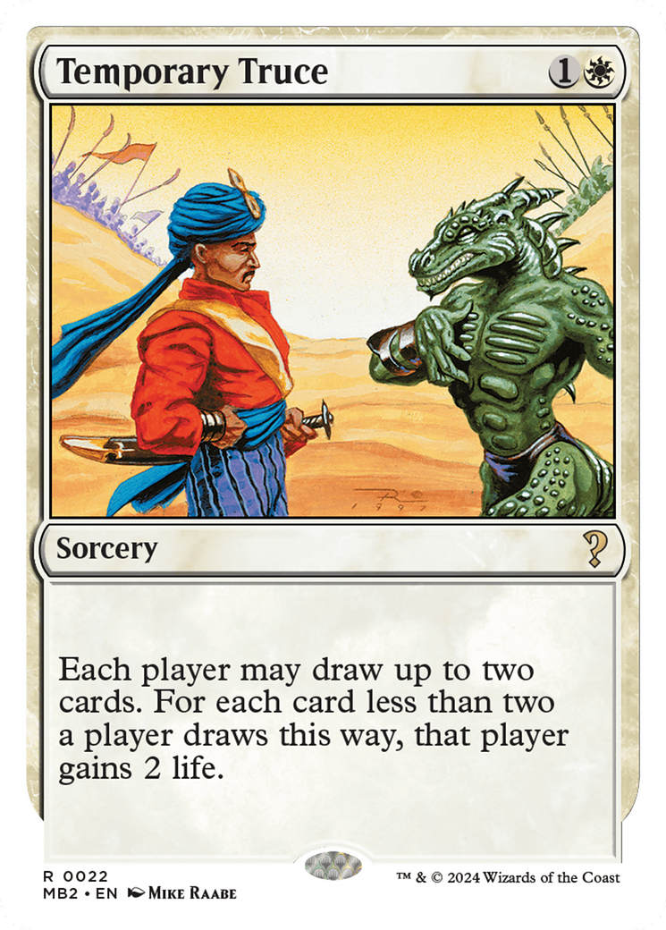 Temporary Truce (White Border) [Mystery Booster 2] | Deep Dive Games St. Marys