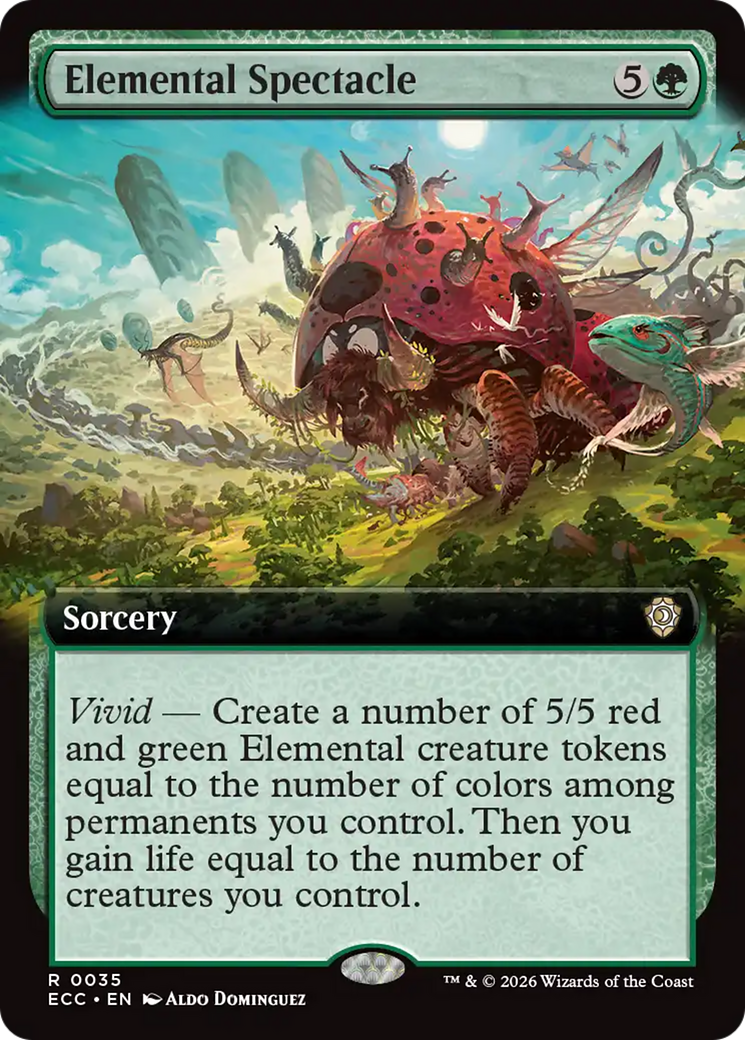 Elemental Spectacle (Extended Art) [Lorwyn Eclipsed Commander] | Deep Dive Games St. Marys