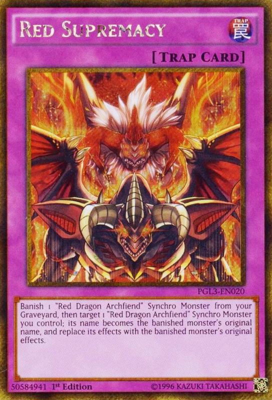 Red Supremacy [PGL3-EN020] Gold Secret Rare | Deep Dive Games St. Marys