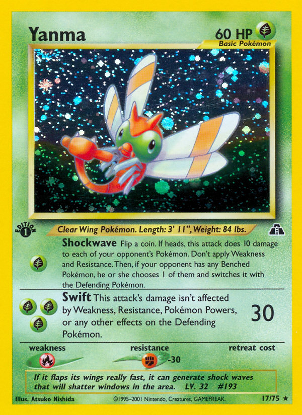 Yanma (17/75) [Neo Discovery 1st Edition] | Deep Dive Games St. Marys