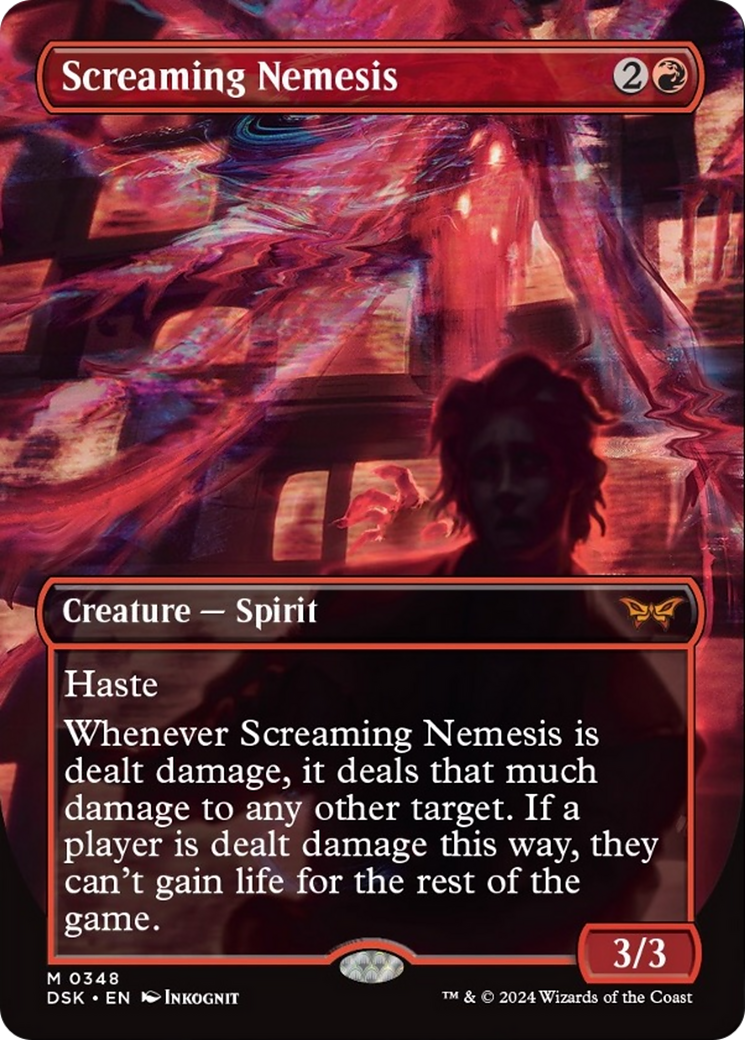 Screaming Nemesis (Borderless) [Duskmourn: House of Horror] | Deep Dive Games St. Marys