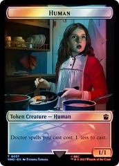 Human (0037) // Food (0057) Double-Sided Token (Surge Foil) [Doctor Who Tokens] | Deep Dive Games St. Marys