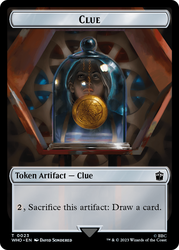 Dalek // Clue (0023) Double-Sided Token [Doctor Who Tokens] | Deep Dive Games St. Marys