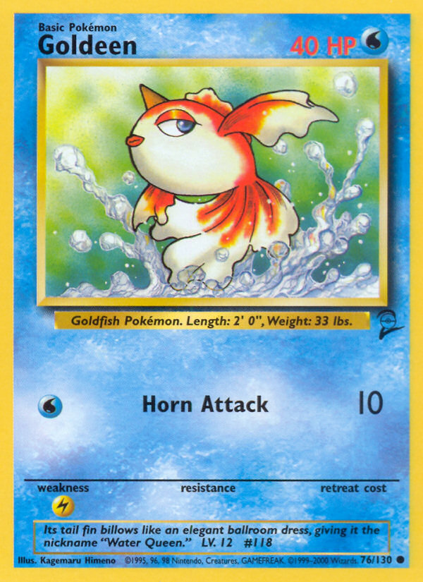 Goldeen (76/130) [Base Set 2] | Deep Dive Games St. Marys