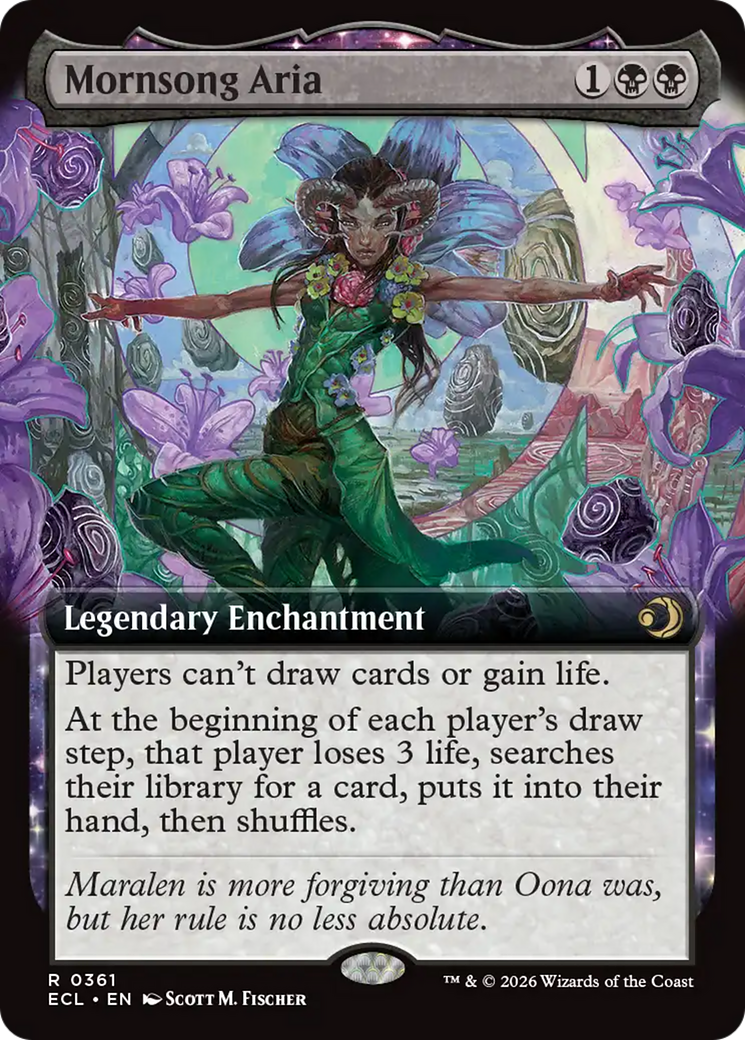 Mornsong Aria (Extended Art) [Lorwyn Eclipsed] | Deep Dive Games St. Marys