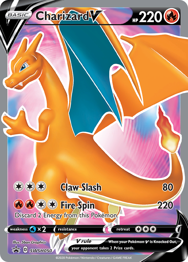 Charizard V (SWSH050) [Sword & Shield: Black Star Promos] | Deep Dive Games St. Marys