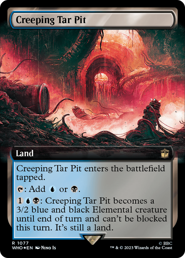 Creeping Tar Pit (Extended Art) (Surge Foil) [Doctor Who] | Deep Dive Games St. Marys