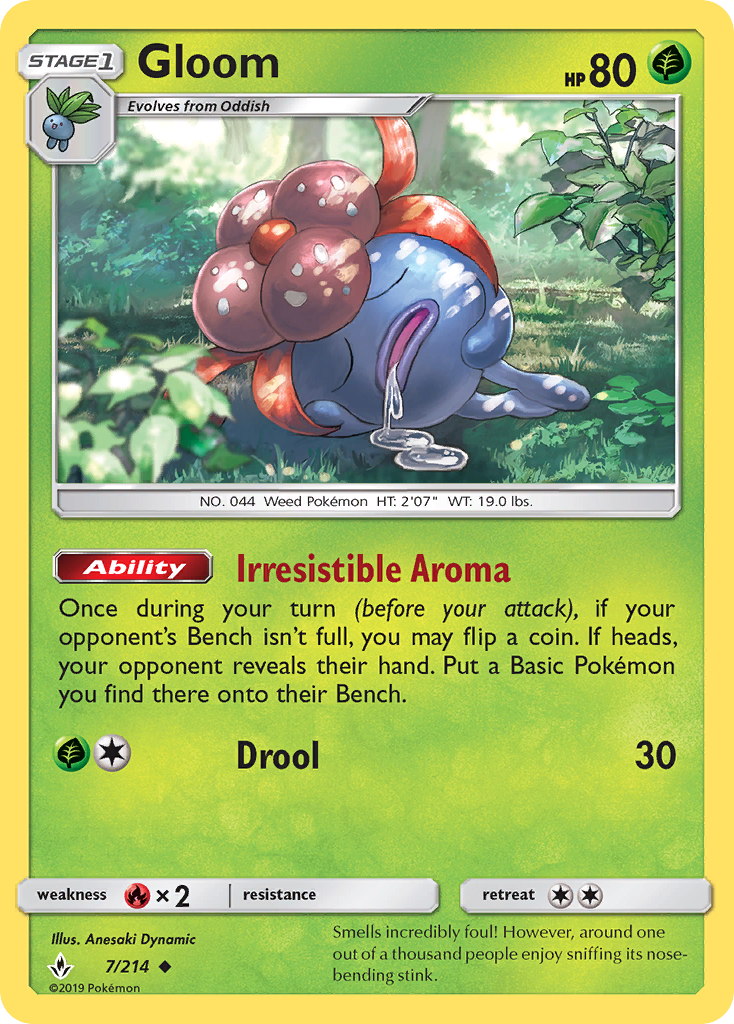 Gloom (7/214) [Sun & Moon: Unbroken Bonds] | Deep Dive Games St. Marys