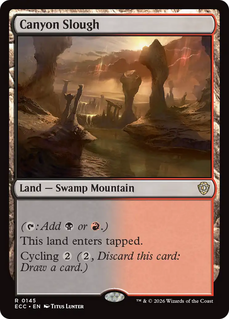 Canyon Slough [Lorwyn Eclipsed Commander] | Deep Dive Games St. Marys