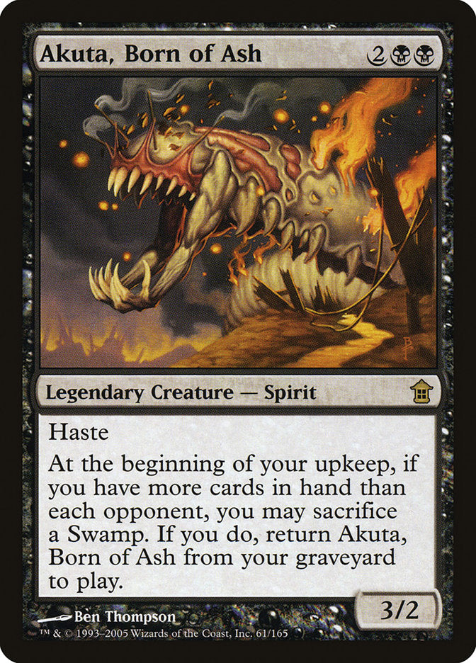 Akuta, Born of Ash [Saviors of Kamigawa] | Deep Dive Games St. Marys