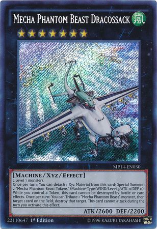 Mecha Phantom Beast Dracossack [MP14-EN030] Secret Rare | Deep Dive Games St. Marys