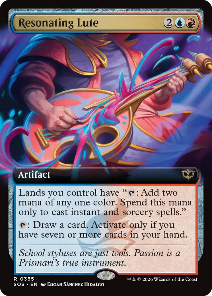 Resonating Lute (Extended Art) [Secrets of Strixhaven] | Deep Dive Games St. Marys