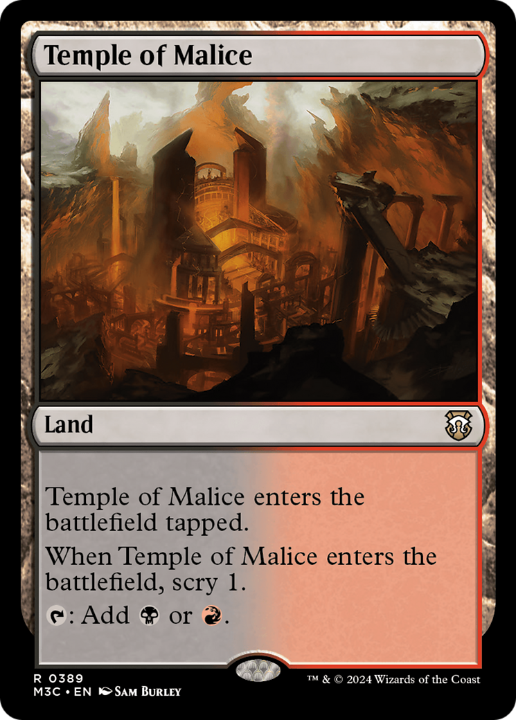 Temple of Malice (Ripple Foil) [Modern Horizons 3 Commander] | Deep Dive Games St. Marys